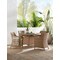 International Concepts Outdoor 5 Piece Patio Furniture Set with a Round Table and 4 Chairs KODT-448R-400-4 - alternate 4